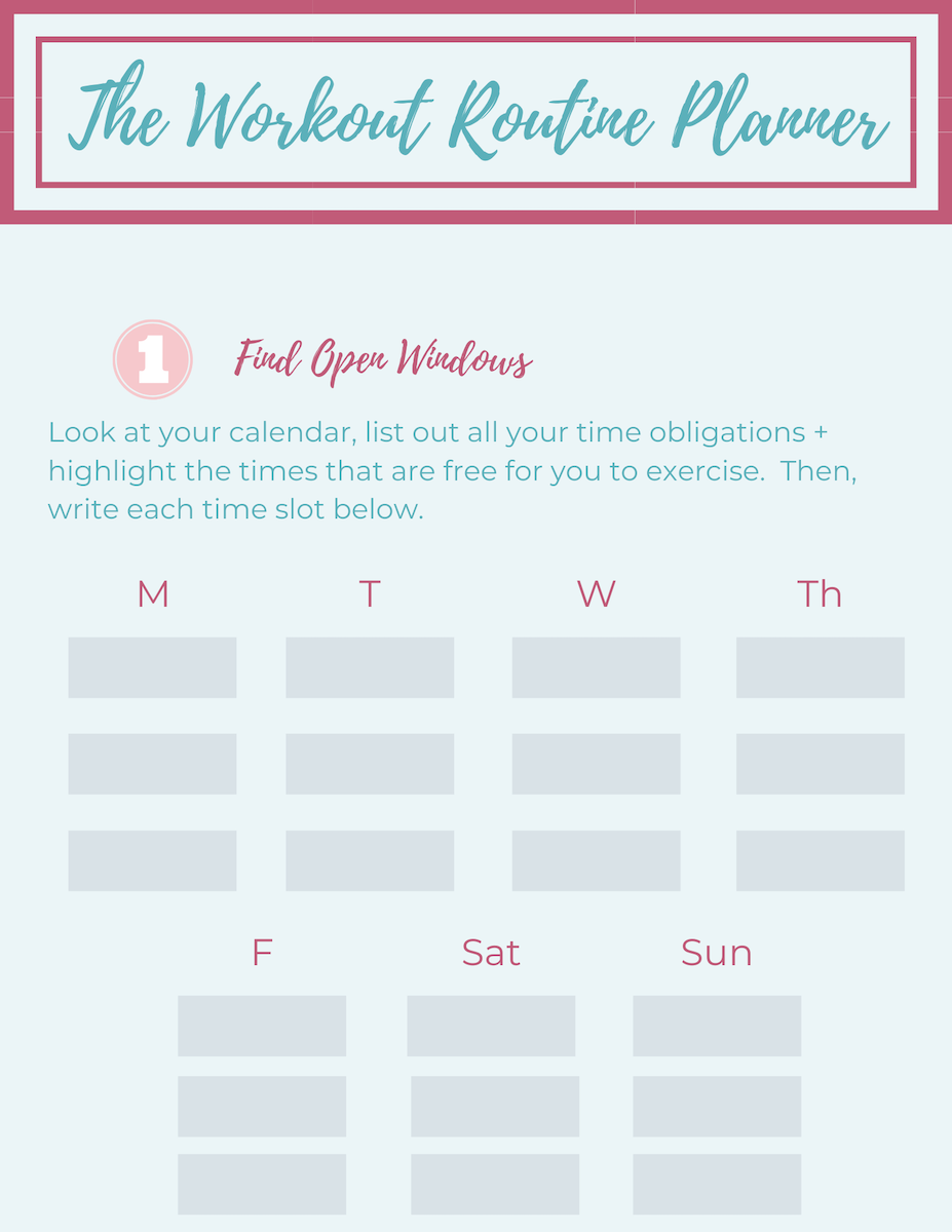 6 Steps to Make Exercise a Routine for the Busy Mom – This Mama Needs Grace