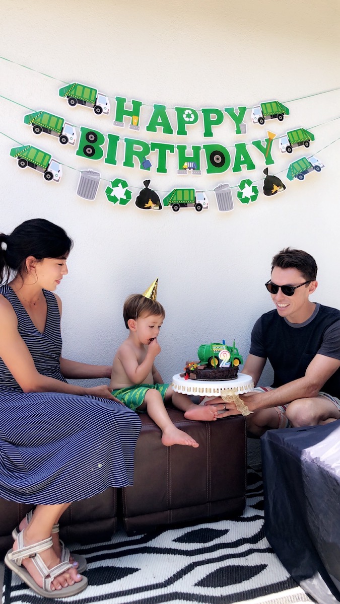 Hudson’s 2nd Birthday Party: Trash Truck Theme